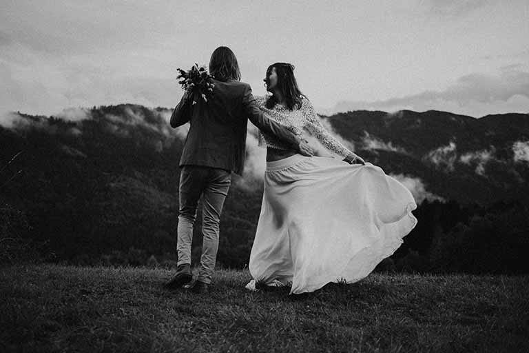 mariage à la montagne